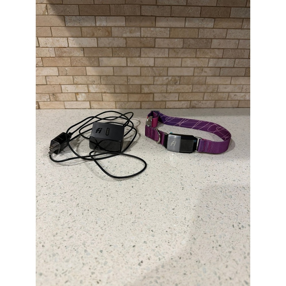 Fi Series 2 Smart Dog Collar FC2 GPS Tracker Purple + Charger Included